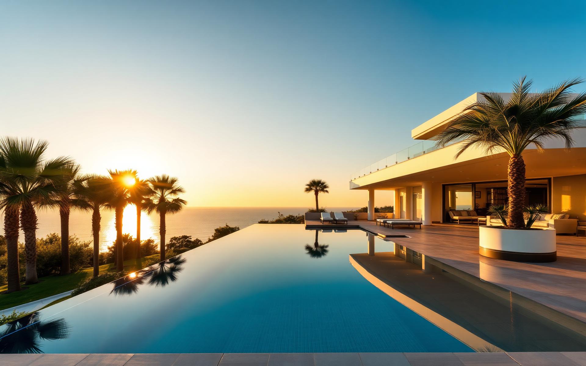 Luxury villa representing international property finance